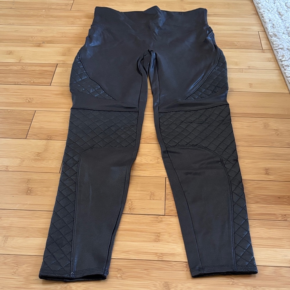 Spanx Black Quilted Leggings